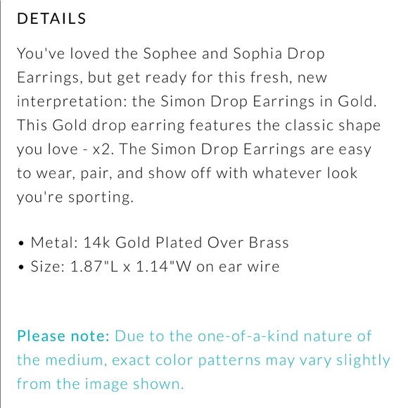 NEW KENDRA SCOTT SIMON DROP MIXED METAL EARRINGS - Picture 6 of 7
